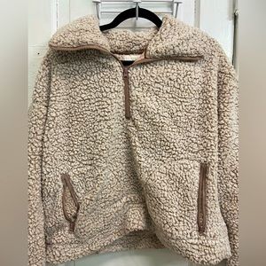 Mauve Sherpa Pullover